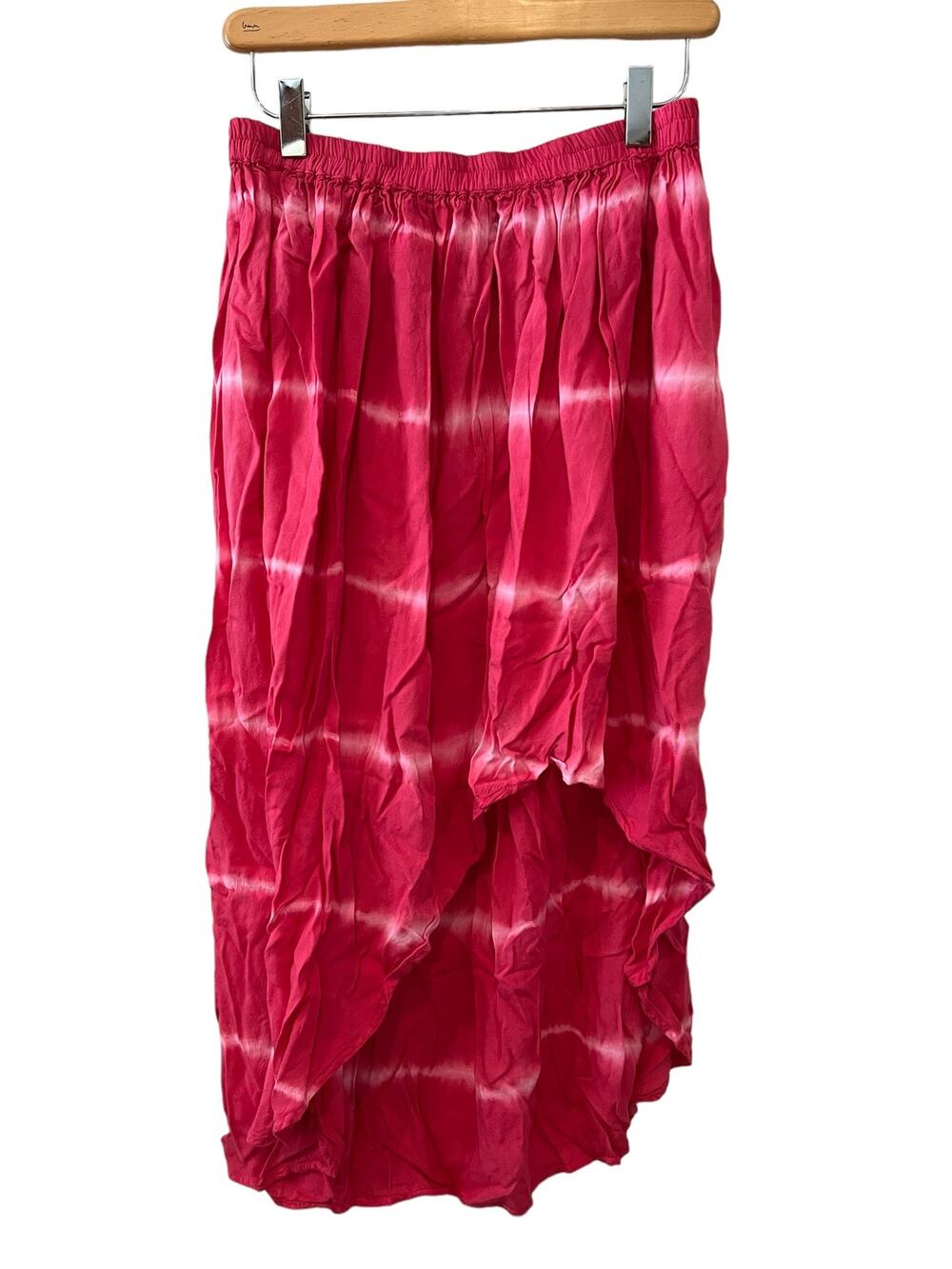 Vintage Havana pink tie dye high low skirt M